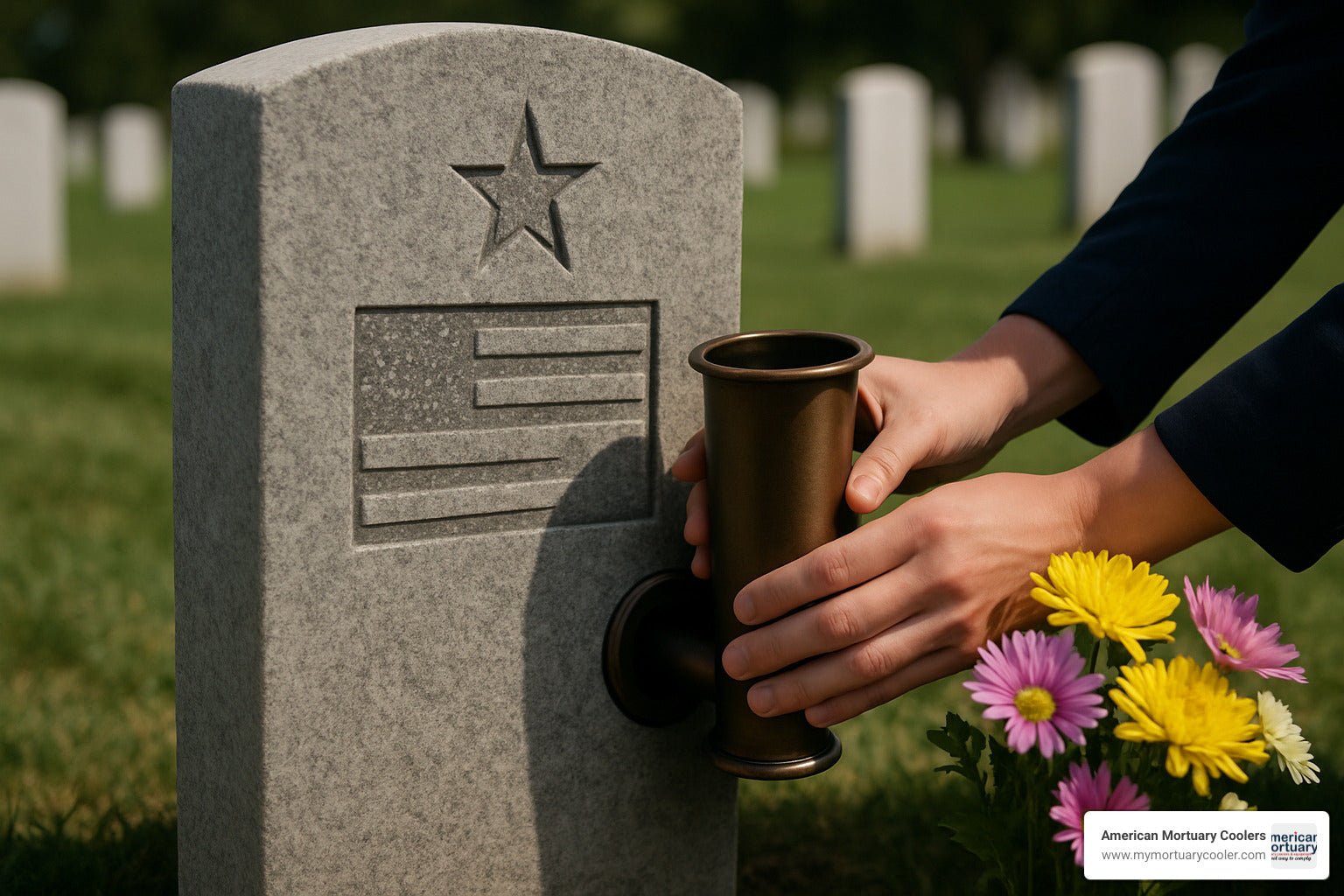 Step-by-Step Guide to Headstone Vase Replacement - American Mortuary Coolers & Equipments Step-by-Step Guide to Headstone Vase Replacement - American Mortuary Coolers & Equipments
